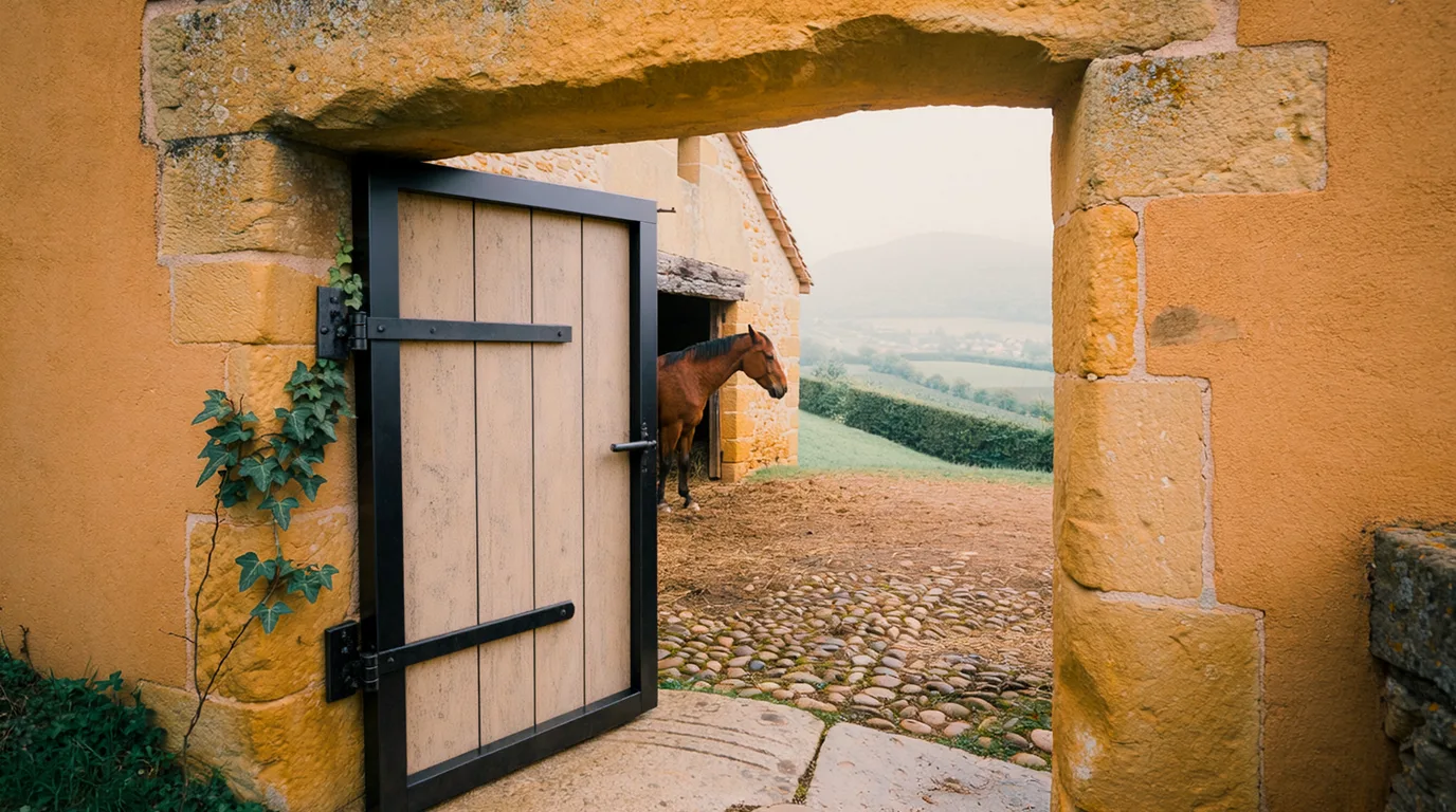 Entrée, Les Écuries de la Rionde, centre équestre à Romans